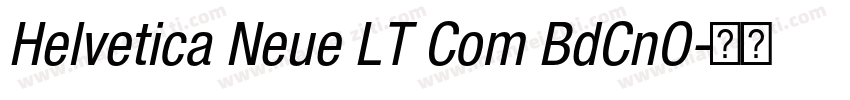 Helvetica Neue LT Com BdCnO字体转换